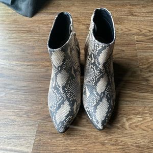 Torrid Snakeskin Booties